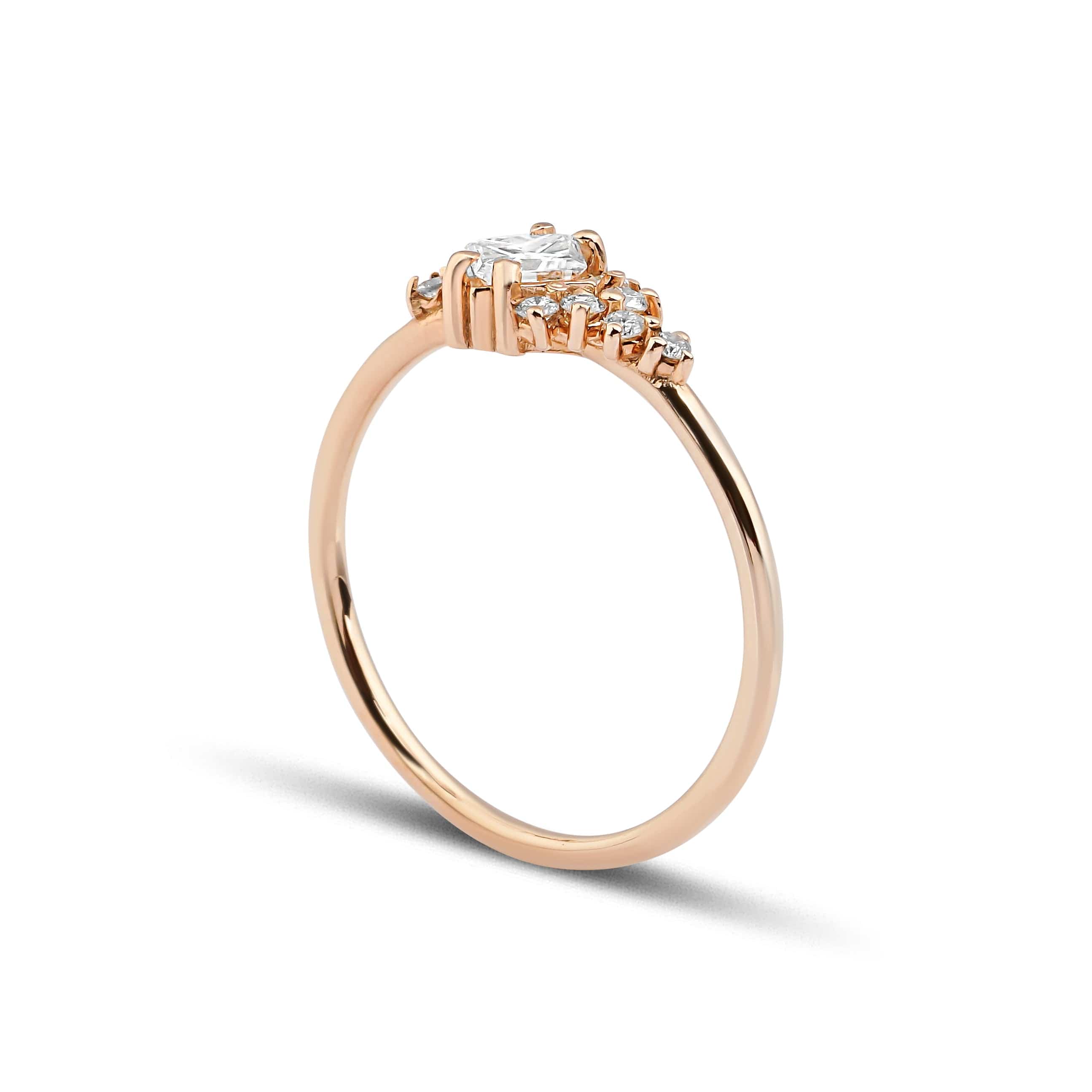 0.36 Karat Prenses Kesim GIA/HRD Sertifikalı Tektaş Pırlanta Yüzük - RNF0485 | Tektaş Pırlanta | Ronaff Pırlanta | Tektaş Yüzük, Pırlanta Yüzük, Kolye, Küpe