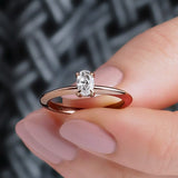 0.38 Karat Oval Kesim HRD Sertifikalı Tektaş Pırlanta Yüzük - RNF0037 | Tektaş Pırlanta | Ronaff Pırlanta | Tektaş Yüzük, Pırlanta Yüzük, Kolye, Küpe