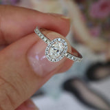 0.40 Karat Oval Tektaş & 0.20 Karat Halo GIA/HRD sertifikalı Pırlanta Yüzük - RNF0094 | Tektaş Pırlanta | Ronaff Pırlanta | Tektaş Yüzük, Pırlanta Yüzük, Kolye, Küpe