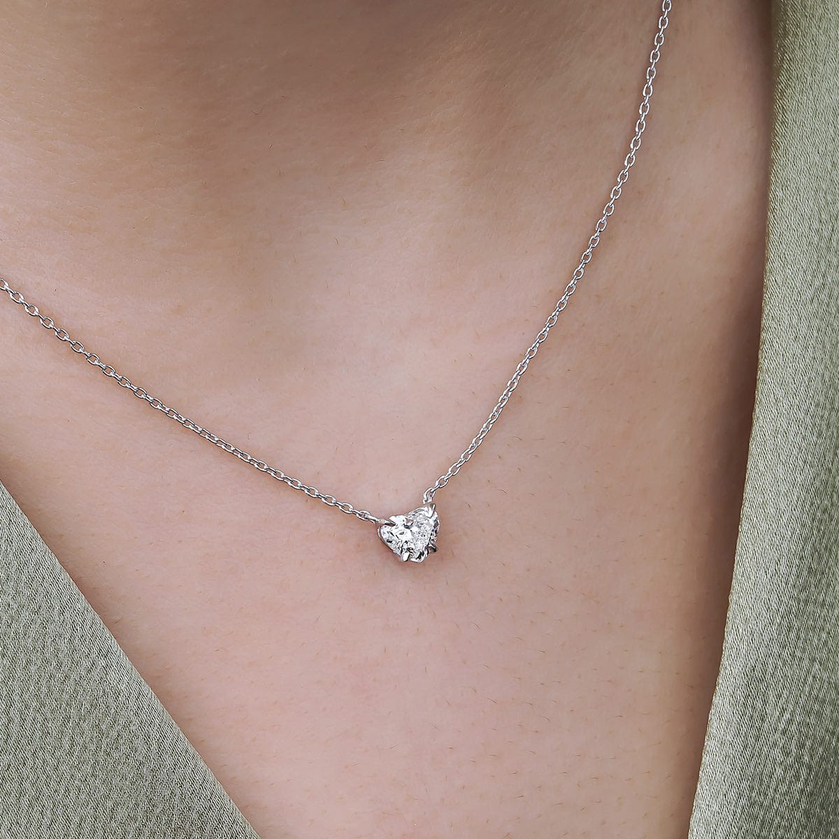 0.40 Karat Kalp Pırlanta Tektaş Kolye - RNF0231 | Pırlanta Kolye | Ronaff Pırlanta | Tektaş Yüzük, Pırlanta Yüzük, Kolye, Küpe