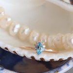 0.40 Karat Markiz Blue Topaz Pırlantalı Yüzük - RNF0310 | Renkli Taşlı Yüzükler | Ronaff Pırlanta | Tektaş Yüzük, Pırlanta Yüzük, Kolye, Küpe