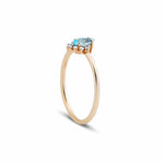 0.40 Karat Markiz Blue Topaz Pırlantalı Yüzük - RNF0310 | Renkli Taşlı Yüzükler | Ronaff Pırlanta | Tektaş Yüzük, Pırlanta Yüzük, Kolye, Küpe