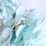 0.40 Karat Markiz Blue Topaz Pırlantalı Yüzük - RNF0310 | Renkli Taşlı Yüzükler | Ronaff Pırlanta | Tektaş Yüzük, Pırlanta Yüzük, Kolye, Küpe