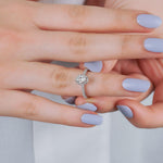 0.40 Karat Oval Tektaş & 0.20 Karat Halo GIA/HRD sertifikalı Pırlanta Yüzük - RNF0094 | Tektaş Pırlanta | Ronaff Pırlanta | Tektaş Yüzük, Pırlanta Yüzük, Kolye, Küpe