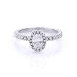 0.40 Karat Oval Tektaş & 0.20 Karat Halo GIA/HRD sertifikalı Pırlanta Yüzük - RNF0094 | Tektaş Pırlanta | Ronaff Pırlanta | Tektaş Yüzük, Pırlanta Yüzük, Kolye, Küpe