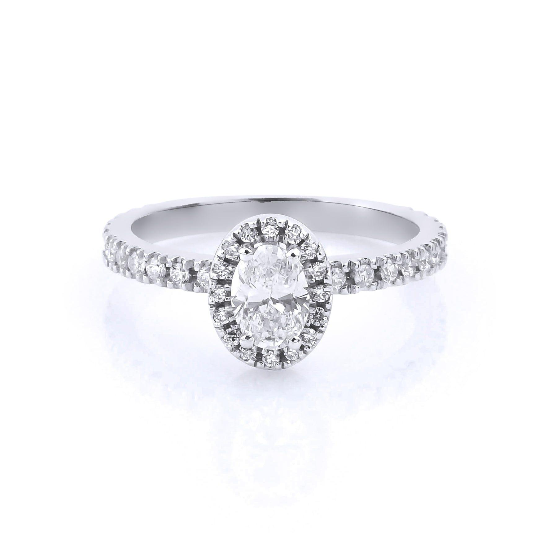 0.40 Karat Oval Tektaş & 0.20 Karat Halo GIA/HRD sertifikalı Pırlanta Yüzük - RNF0094 | Tektaş Pırlanta | Ronaff Pırlanta | Tektaş Yüzük, Pırlanta Yüzük, Kolye, Küpe