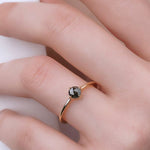 0.40 Karat Salt and Pepper Tektaş Elmas Yüzük - RNF0533 | Tektaş Pırlanta | Ronaff Pırlanta | Tektaş Yüzük, Pırlanta Yüzük, Kolye, Küpe