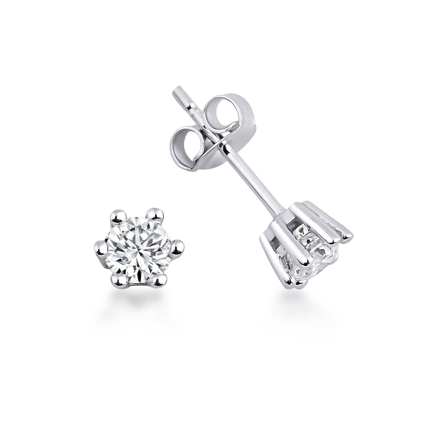 0.40 Karat Yuvarlak Kesim Tektaş Pırlanta Küpe - RNF0084 | Pırlanta Küpe | Ronaff Pırlanta | Tektaş Yüzük, Pırlanta Yüzük, Kolye, Küpe