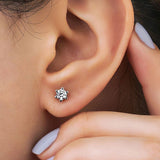 0.40 Karat Yuvarlak Kesim Tektaş Pırlanta Küpe - RNF0084 | Pırlanta Küpe | Ronaff Pırlanta | Tektaş Yüzük, Pırlanta Yüzük, Kolye, Küpe