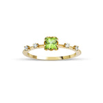 0.42 Karat Prenses Kesim Peridot Pırlantalı Yüzük - RNF0244 | Renkli Pırlantalı Yüzükler | Ronaff Pırlanta | Tektaş Yüzük, Pırlanta Yüzük, Kolye, Küpe