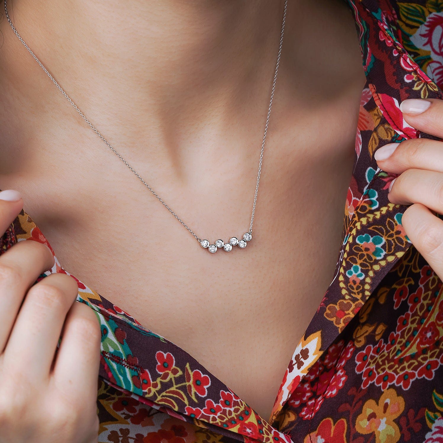 0.42 Karat Yuvarlak Kesim Pırlantalı Kolye - RNF0624 | Pırlanta Kolye | Ronaff Pırlanta | Tektaş Yüzük, Pırlanta Yüzük, Kolye, Küpe