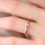 0.44 Karat Prenses Kesim GIA/HRD Sertifikalı Tektaş Pırlanta Yüzük - RNF0565 | Pırlanta Yüzük | Ronaff Pırlanta | Tektaş Yüzük, Pırlanta Yüzük, Kolye, Küpe