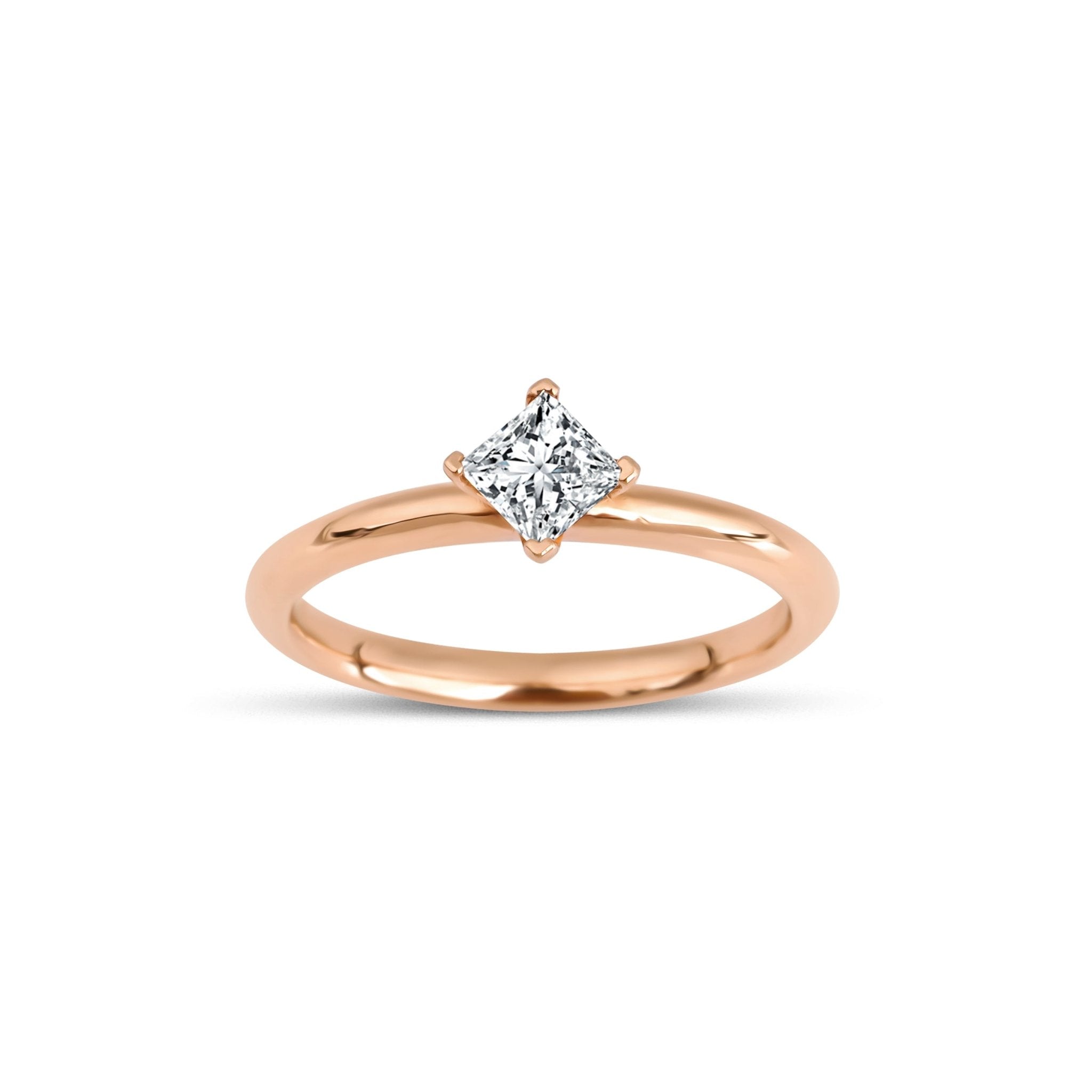 0.44 Karat Prenses Kesim GIA/HRD Sertifikalı Tektaş Pırlanta Yüzük - RNF0565 | Pırlanta Yüzük | Ronaff Pırlanta | Tektaş Yüzük, Pırlanta Yüzük, Kolye, Küpe