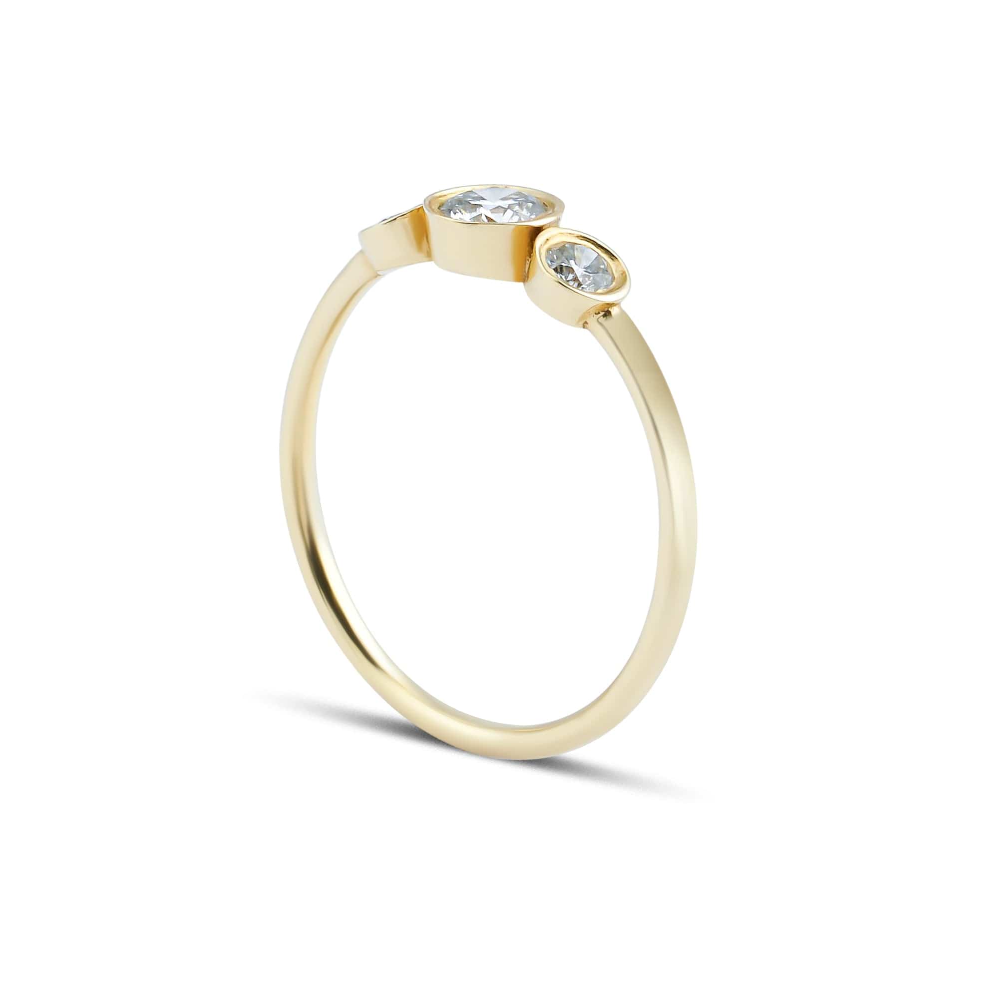 0.44 Karat Yuvarlak Kesim Üçtaş Pırlanta Yüzük - RNF0050 | Pırlanta Yüzük | Ronaff Pırlanta | Tektaş Yüzük, Pırlanta Yüzük, Kolye, Küpe