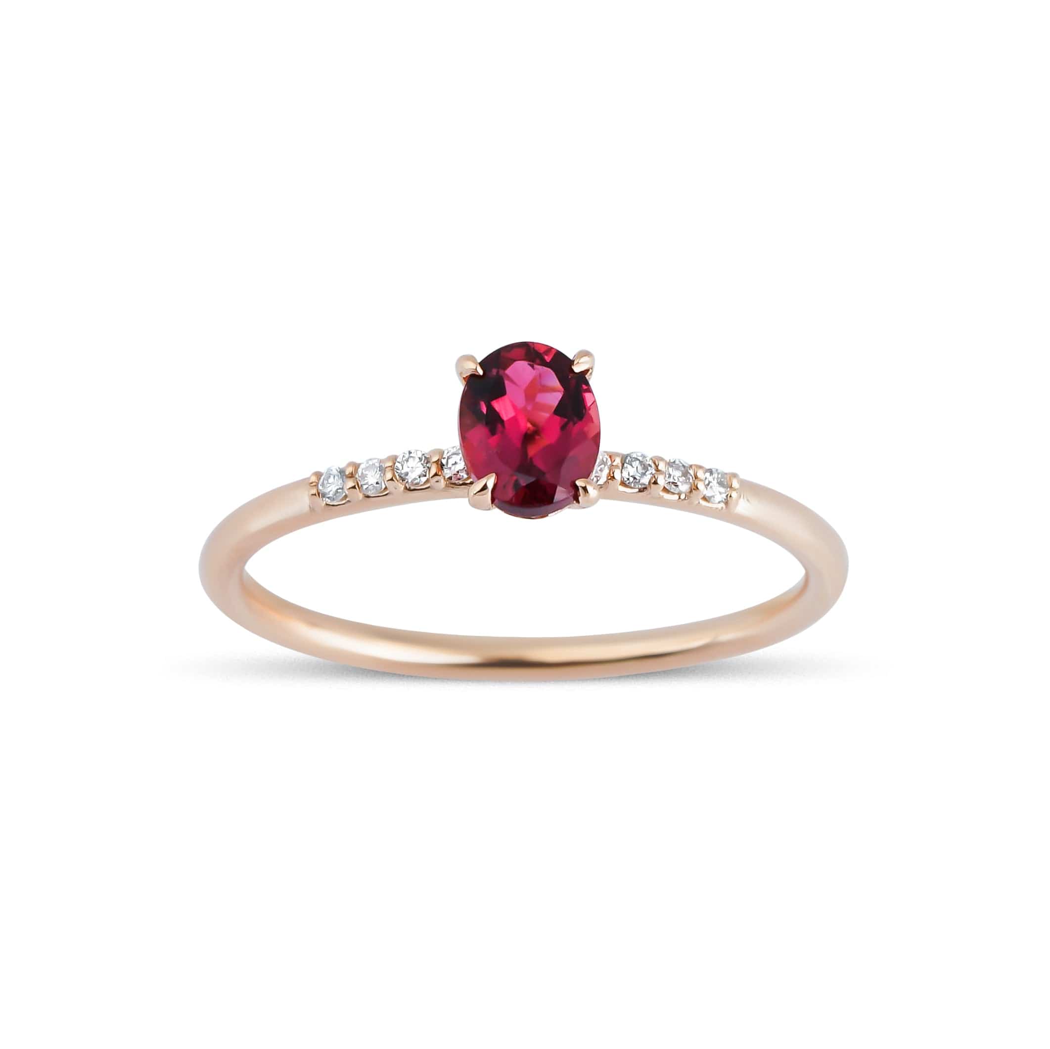 0.45 Karat Oval Kesim Turmalin Pırlanta Yüzük - RNF0387 | Renkli Taşlı Yüzükler | Ronaff Pırlanta | Tektaş Yüzük, Pırlanta Yüzük, Kolye, Küpe