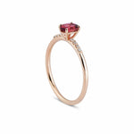 0.45 Karat Oval Kesim Turmalin Pırlanta Yüzük - RNF0387 | Renkli Taşlı Yüzükler | Ronaff Pırlanta | Tektaş Yüzük, Pırlanta Yüzük, Kolye, Küpe