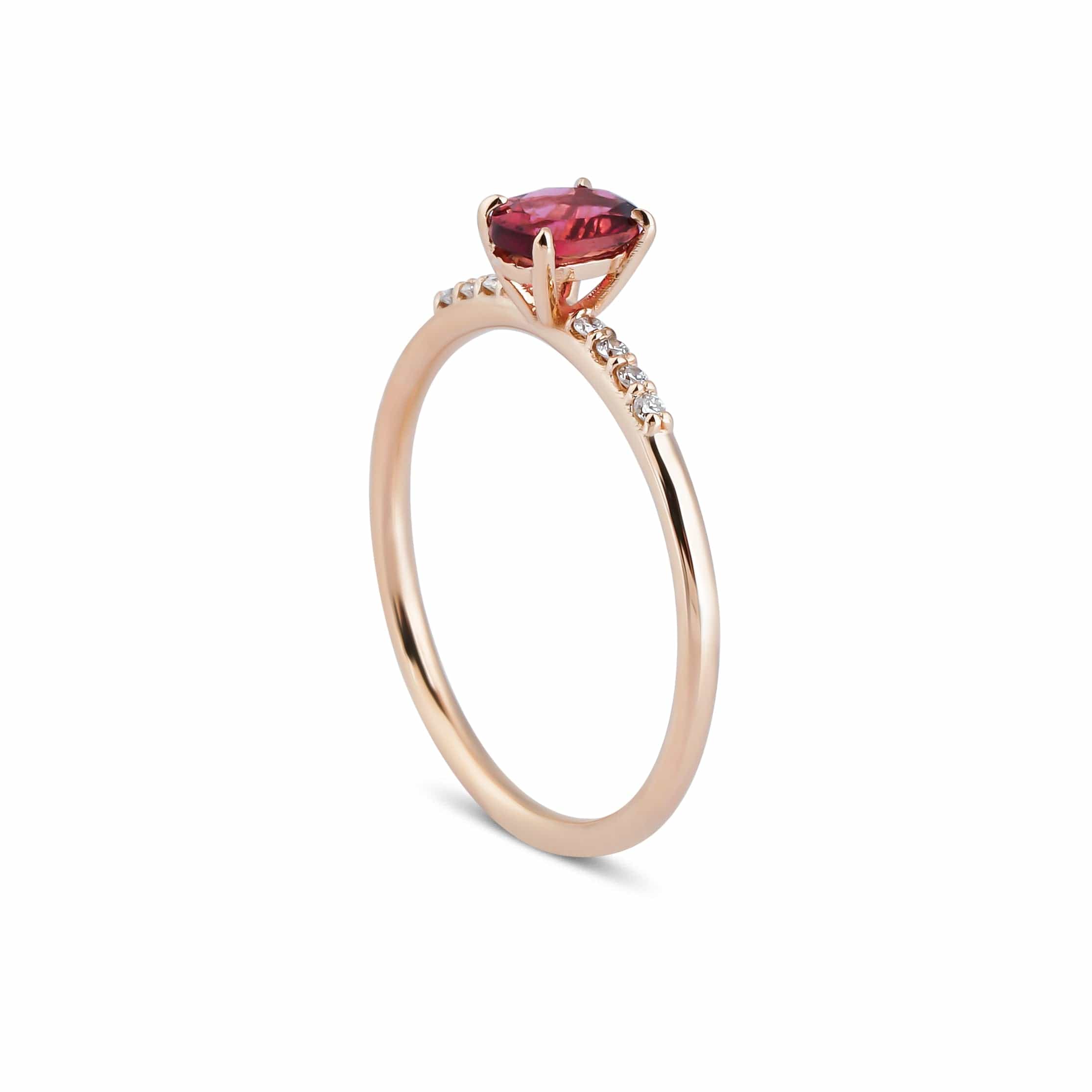 0.45 Karat Oval Kesim Turmalin Pırlanta Yüzük - RNF0387 | Renkli Taşlı Yüzükler | Ronaff Pırlanta | Tektaş Yüzük, Pırlanta Yüzük, Kolye, Küpe