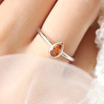 0.46 Karat Damla Sitrin Yüzük - RNF0239 | Renkli Pırlantalı Yüzükler | Ronaff Pırlanta | Tektaş Yüzük, Pırlanta Yüzük, Kolye, Küpe