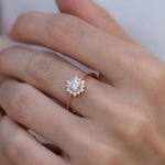 0.48 Karat Yuvarlak Kesim GIA/HRD Sertifikalı Çiçek Pırlanta Yüzük - RNF0225 | Tektaş Pırlanta | Ronaff Pırlanta | Tektaş Yüzük, Pırlanta Yüzük, Kolye, Küpe