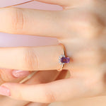 0.50 Karat Baget Ametist Pırlantalı Yüzük - RNF0308 | Renkli Taşlı Yüzükler | Ronaff Pırlanta | Tektaş Yüzük, Pırlanta Yüzük, Kolye, Küpe