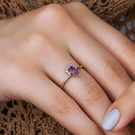 0.50 Karat Baget Ametist Pırlantalı Yüzük - RNF0308 | Renkli Taşlı Yüzükler | Ronaff Pırlanta | Tektaş Yüzük, Pırlanta Yüzük, Kolye, Küpe