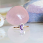 0.50 Karat Baget Ametist Pırlantalı Yüzük - RNF0308 | Renkli Taşlı Yüzükler | Ronaff Pırlanta | Tektaş Yüzük, Pırlanta Yüzük, Kolye, Küpe