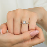 0.38 Karat Yuvarlak Kesim & 0.12 Karat Baget Kesim Pırlanta Tektaş Yüzük - RNF0751 | Pırlanta Yüzük | Ronaff Pırlanta | Tektaş Yüzük, Pırlanta Yüzük, Kolye, Küpe