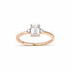 0.50 Karat Emerald & 0.10 Karat Yuvarlak Kesim Tektaş Pırlanta Yüzük - RNF0547 | Tektaş Pırlanta | Ronaff Pırlanta | Tektaş Yüzük, Pırlanta Yüzük, Kolye, Küpe