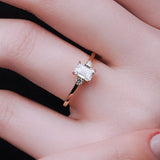 0.50 Karat Emerald & 0.10 Karat Yuvarlak Kesim Tektaş Pırlanta Yüzük - RNF0547 | Tektaş Pırlanta | Ronaff Pırlanta | Tektaş Yüzük, Pırlanta Yüzük, Kolye, Küpe