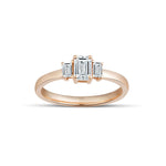 0.50 Karat Emerald Kesim HRD Sertifikalı Bagetli Tektaş - RNF0290 | Tektaş Pırlanta | Ronaff Pırlanta | Tektaş Yüzük, Pırlanta Yüzük, Kolye, Küpe