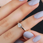 0.50 Karat Emerald Kesim HRD Sertifikalı Bagetli Tektaş - RNF0290 | Tektaş Pırlanta | Ronaff Pırlanta | Tektaş Yüzük, Pırlanta Yüzük, Kolye, Küpe