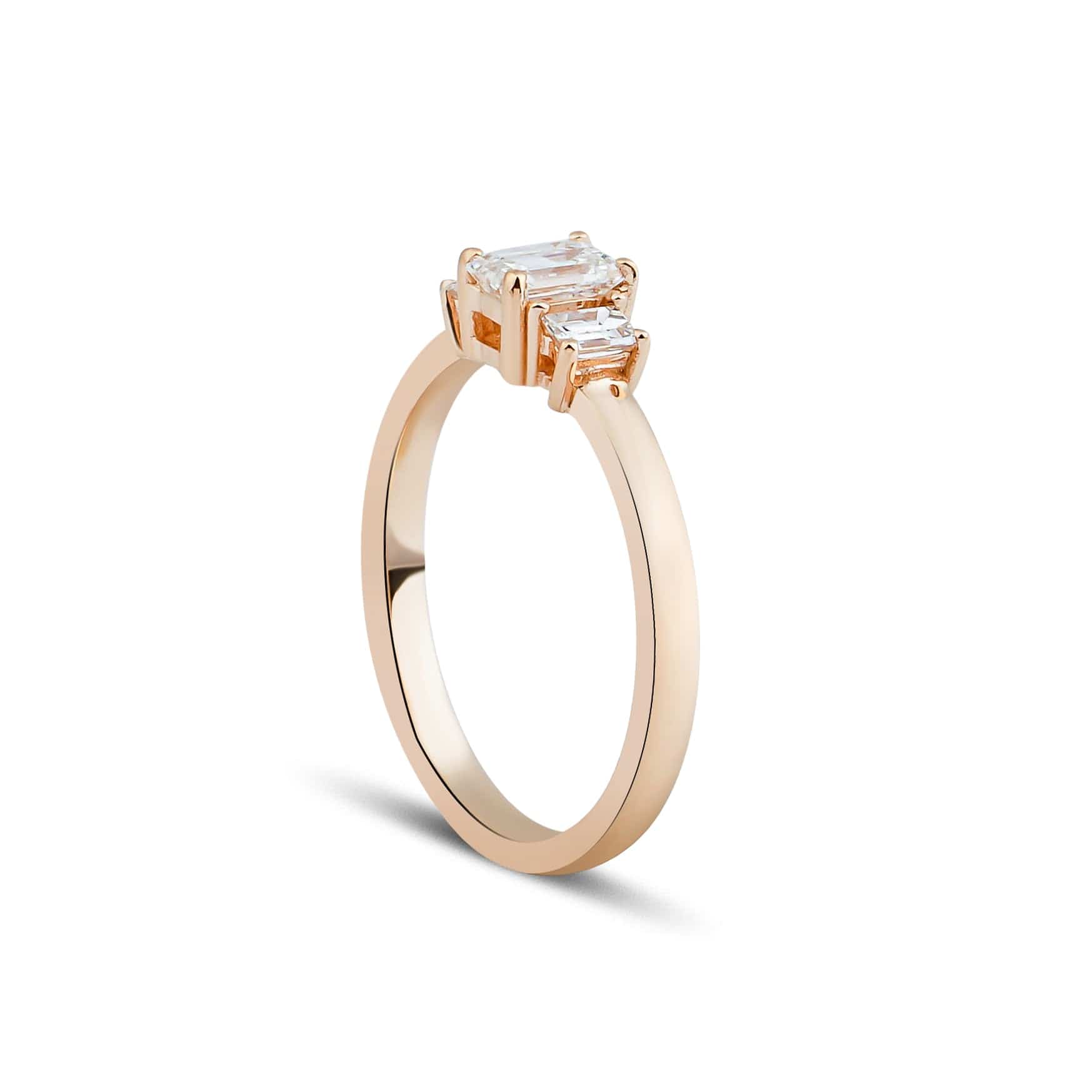 0.50 Karat Emerald Kesim HRD Sertifikalı Bagetli Tektaş - RNF0290 | Tektaş Pırlanta | Ronaff Pırlanta | Tektaş Yüzük, Pırlanta Yüzük, Kolye, Küpe