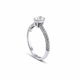 0.59 Karat Oval & 0.40 Karat Yuvarlak Kesim HRD Sertifikalı Pırlanta Tektaş Yüzük - RNF0635 | Tektaş Pırlanta | Ronaff Pırlanta | Tektaş Yüzük, Pırlanta Yüzük, Kolye, Küpe