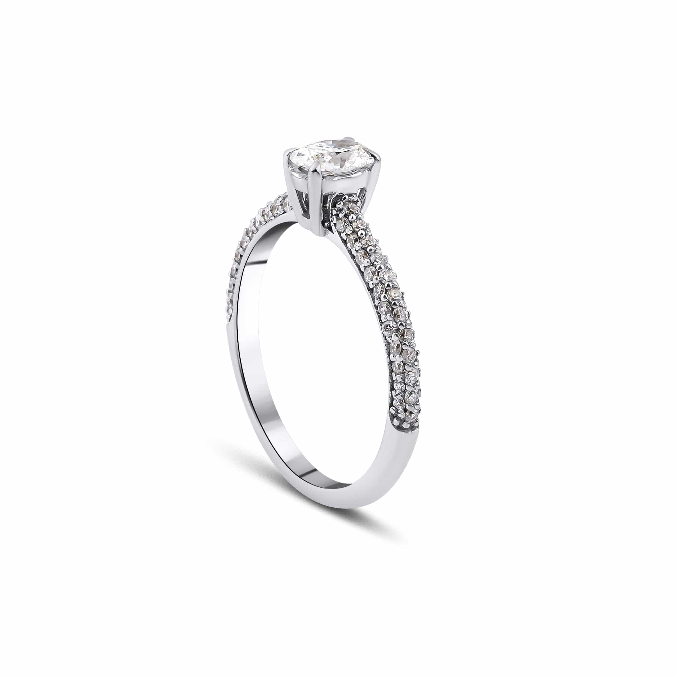 0.59 Karat Oval & 0.40 Karat Yuvarlak Kesim HRD Sertifikalı Pırlanta Tektaş Yüzük - RNF0635 | Tektaş Pırlanta | Ronaff Pırlanta | Tektaş Yüzük, Pırlanta Yüzük, Kolye, Küpe