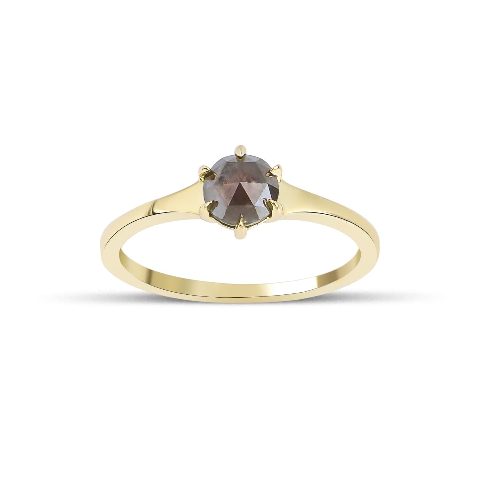 0.50 Karat Salt and Pepper Tektaş Elmas Yüzük - RNF0536 | Tektaş Pırlanta | Ronaff Pırlanta | Tektaş Yüzük, Pırlanta Yüzük, Kolye, Küpe