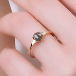 0.50 Karat Salt and Pepper Tektaş Elmas Yüzük - RNF0536 | Tektaş Pırlanta | Ronaff Pırlanta | Tektaş Yüzük, Pırlanta Yüzük, Kolye, Küpe