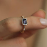 0.50 Karat Tanzanit Taşı & 0.16 Karat Kenar Yuvarlak Kesim Pırlantalı Tasarım Yüzük - RNF0776 | Renkli Taşlı Yüzükler | Ronaff Pırlanta | Tektaş Yüzük, Pırlanta Yüzük, Kolye, Küpe