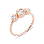 0.50 Karat Yuvarlak Kesim Tria Üçtaş Pırlanta Yüzük - RNF0046 | Tria Yüzükler | Ronaff Pırlanta | Tektaş Yüzük, Pırlanta Yüzük, Kolye, Küpe