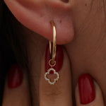 0.51 Karat Yonca Pırlantalı Halka Küpe Pırlanta - RNF0704 | Pırlanta Küpe | Ronaff Pırlanta | Tektaş Yüzük, Pırlanta Yüzük, Kolye, Küpe