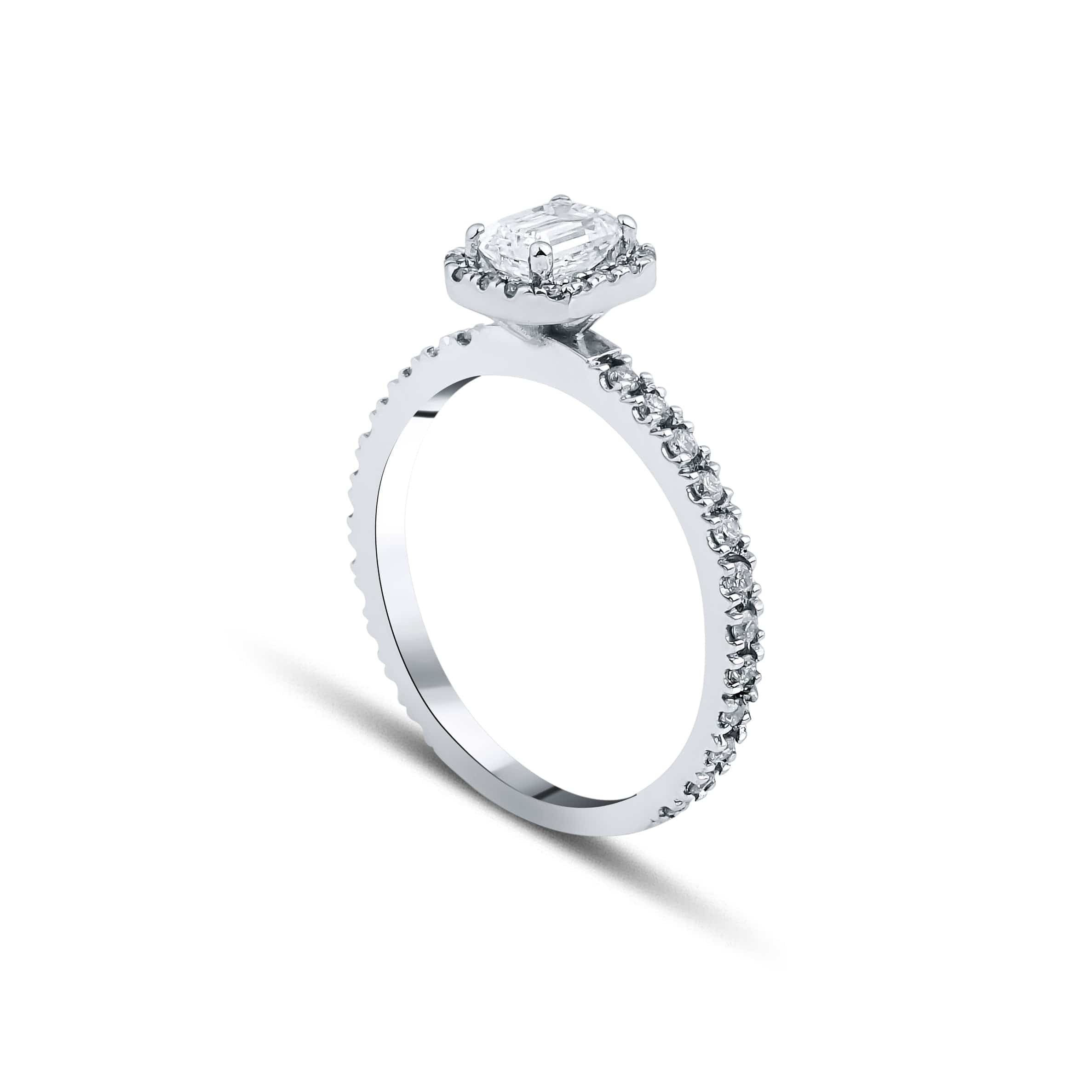 0.62 Karat Emerald Kesim GIA/HRD Sertifikalı Tektaş Pırlanta Yüzük - RNF0481 | Tektaş Pırlanta | Ronaff Pırlanta | Tektaş Yüzük, Pırlanta Yüzük, Kolye, Küpe