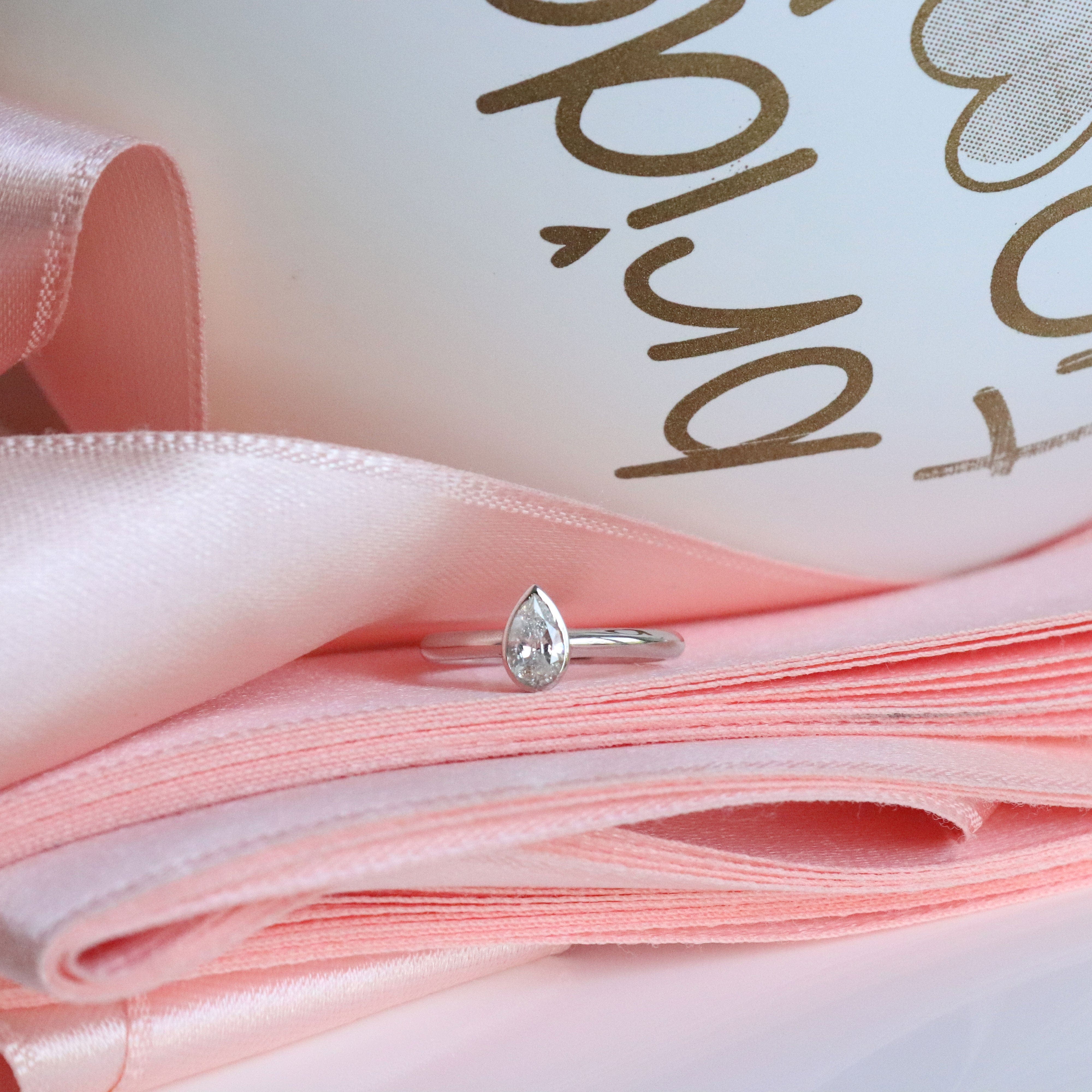 0.53 Karat Damla Kesim HRD Sertifikalı Tektaş Pırlanta Yüzük | Tektaş Pırlanta | Ronaff Pırlanta | Tektaş Yüzük, Pırlanta Yüzük, Kolye, Küpe