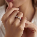 0.55 Karat Yarımtur Pırlantalı Yüzük - RNF0731 | Yarımtur Pırlanta Yüzük | Ronaff Pırlanta | Tektaş Yüzük, Pırlanta Yüzük, Kolye, Küpe