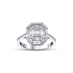 0.56 Karat Baget Kesim & 0.29 Karat Yuvarlak Kesim Pırlanta Yüzük - RNF0746 | Pırlanta Yüzük | Ronaff Pırlanta | Tektaş Yüzük, Pırlanta Yüzük, Kolye, Küpe