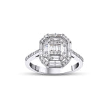 0.56 Karat Baget Kesim & 0.29 Karat Yuvarlak Kesim Pırlanta Yüzük - RNF0746 | Pırlanta Yüzük | Ronaff Pırlanta | Tektaş Yüzük, Pırlanta Yüzük, Kolye, Küpe