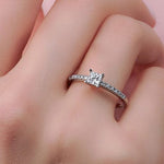 0.56 Karat Prenses Kesim GIA/HRD Sertifikalı Tektaş Pırlanta Yüzük - RNF0487 | Tektaş Pırlanta | Ronaff Pırlanta | Tektaş Yüzük, Pırlanta Yüzük, Kolye, Küpe