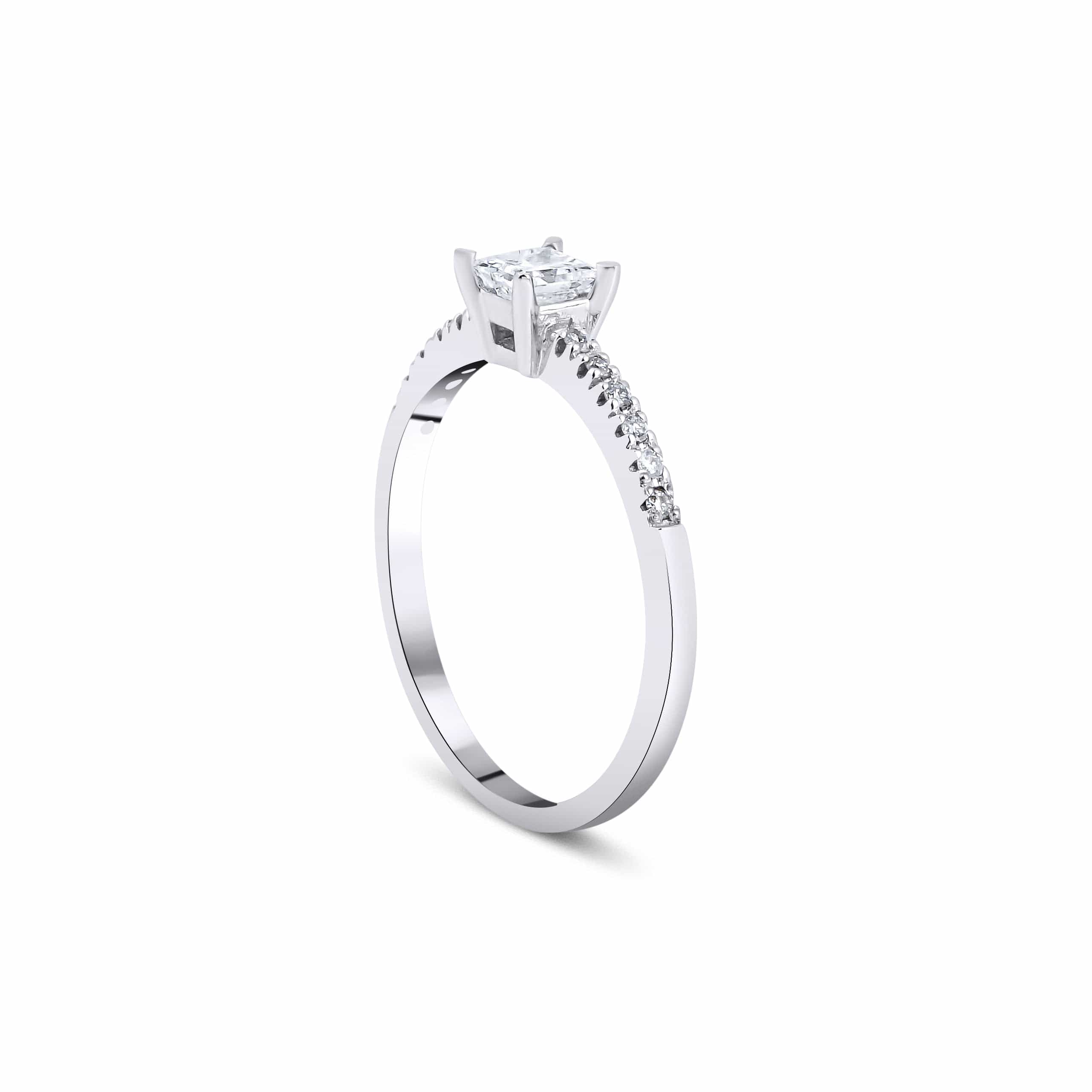 0.56 Karat Prenses Kesim GIA/HRD Sertifikalı Tektaş Pırlanta Yüzük - RNF0487 | Tektaş Pırlanta | Ronaff Pırlanta | Tektaş Yüzük, Pırlanta Yüzük, Kolye, Küpe