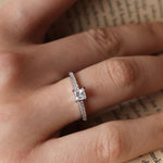 0.56 Karat Prenses Kesim GIA/HRD Sertifikalı Tektaş Pırlanta Yüzük - RNF0487 | Tektaş Pırlanta | Ronaff Pırlanta | Tektaş Yüzük, Pırlanta Yüzük, Kolye, Küpe