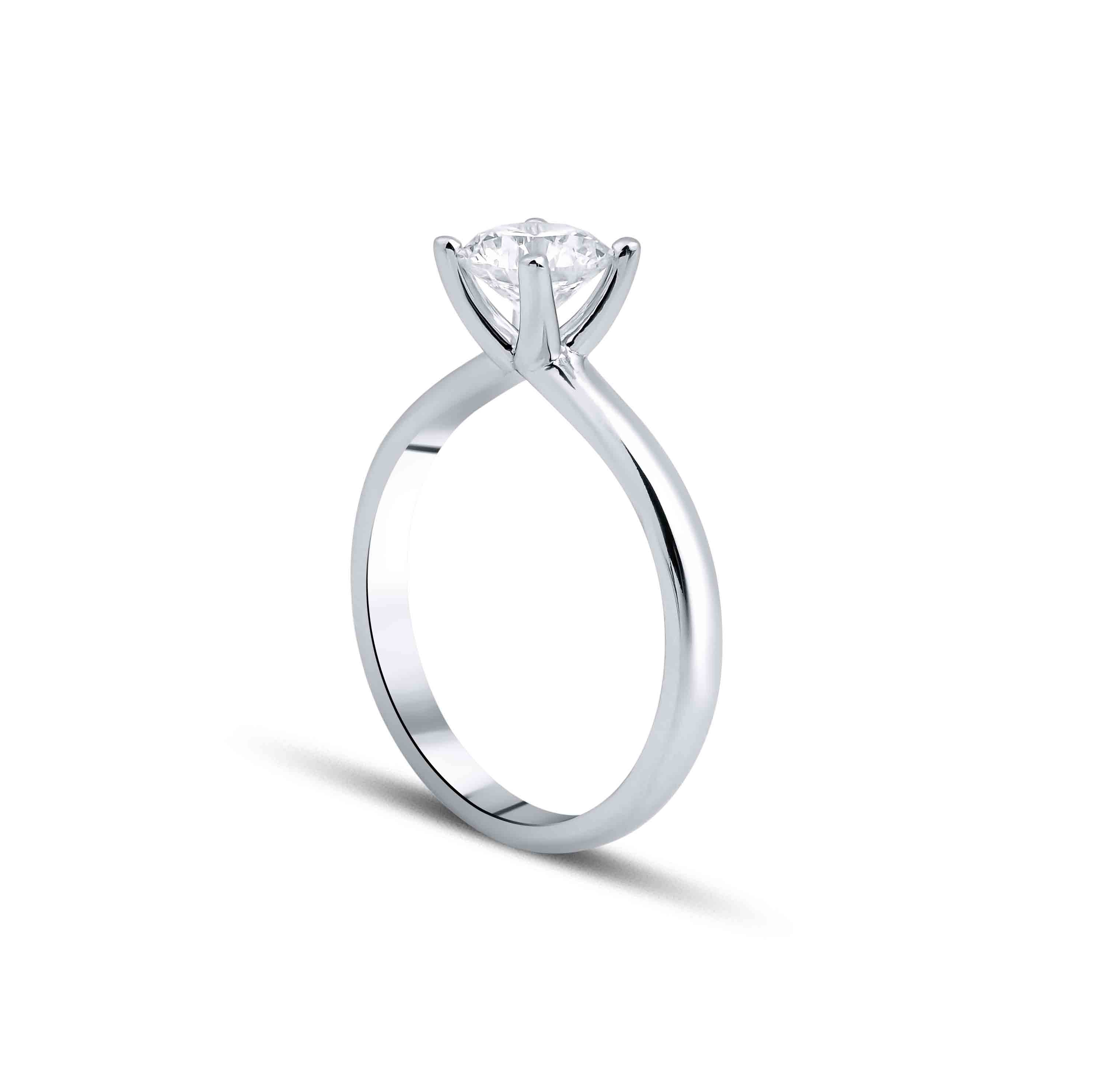 0.56 Karat Yuvarlak Kesim HRD Sertifikalı Tektaş Pırlanta Yüzük - RNF0002 | Tektaş Pırlanta | Ronaff Pırlanta | Tektaş Yüzük, Pırlanta Yüzük, Kolye, Küpe