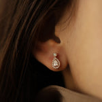 0.40 Karat Damla & 0.20 Karat Yuvarlak Kesim Pırlanta Küpe - RNF0678 | Pırlanta Küpe | Ronaff Pırlanta | Tektaş Yüzük, Pırlanta Yüzük, Kolye, Küpe