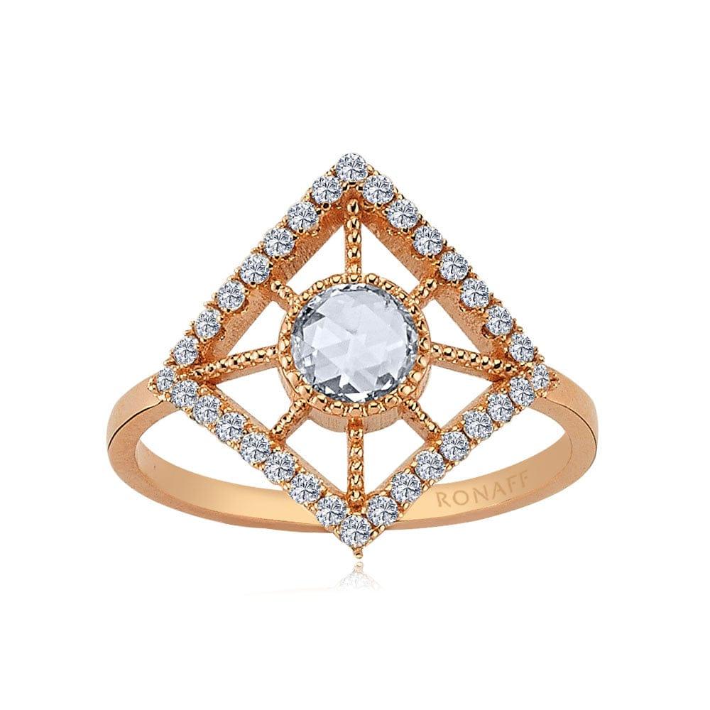 0.60 Karat Elmas Pırlantalı Vintage Yüzük - RNF0067 | Pırlanta Yüzük | Ronaff Pırlanta | Tektaş Yüzük, Pırlanta Yüzük, Kolye, Küpe